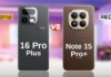 Realme 16 Pro+ 5G vs Redmi Note 15 5G Comparison Realme 16 Pro+ 5G vs Redmi Note 15 5G Comparison