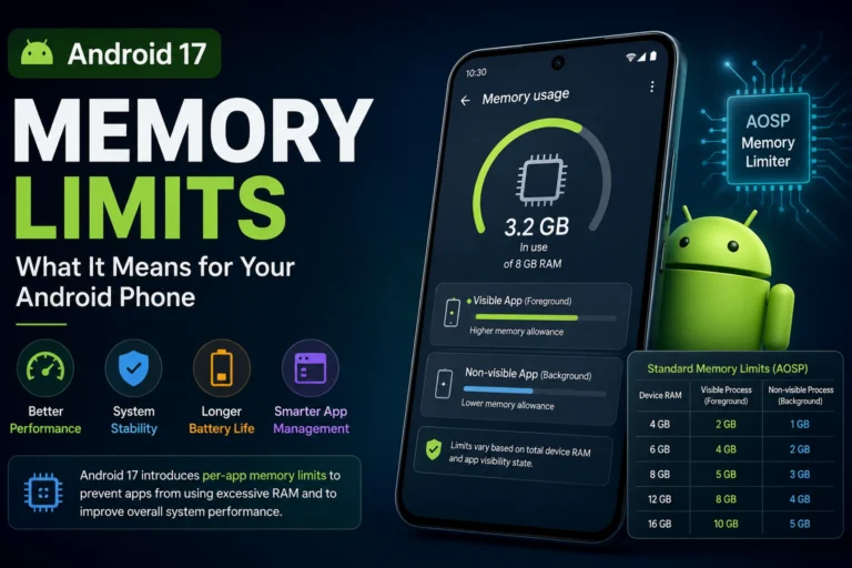 Android 17 Memory Limits Explained: What It Means for Your Android Phone
