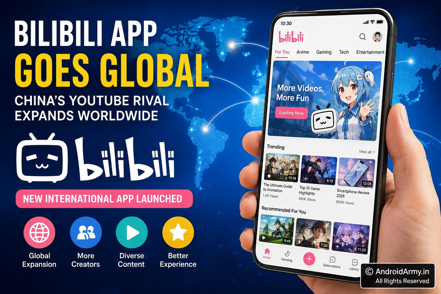 Bilibili App Goes Global as China’s YouTube rival expands worldwide with a new international Android app.