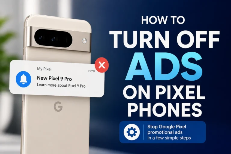 How to turn off ads on Pixel phones